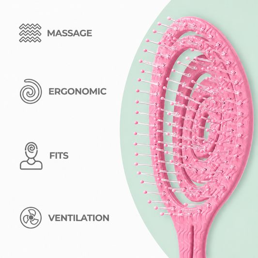 VeebyGem Detangling Hair Brush — Gentle & Effective for All Hair Types