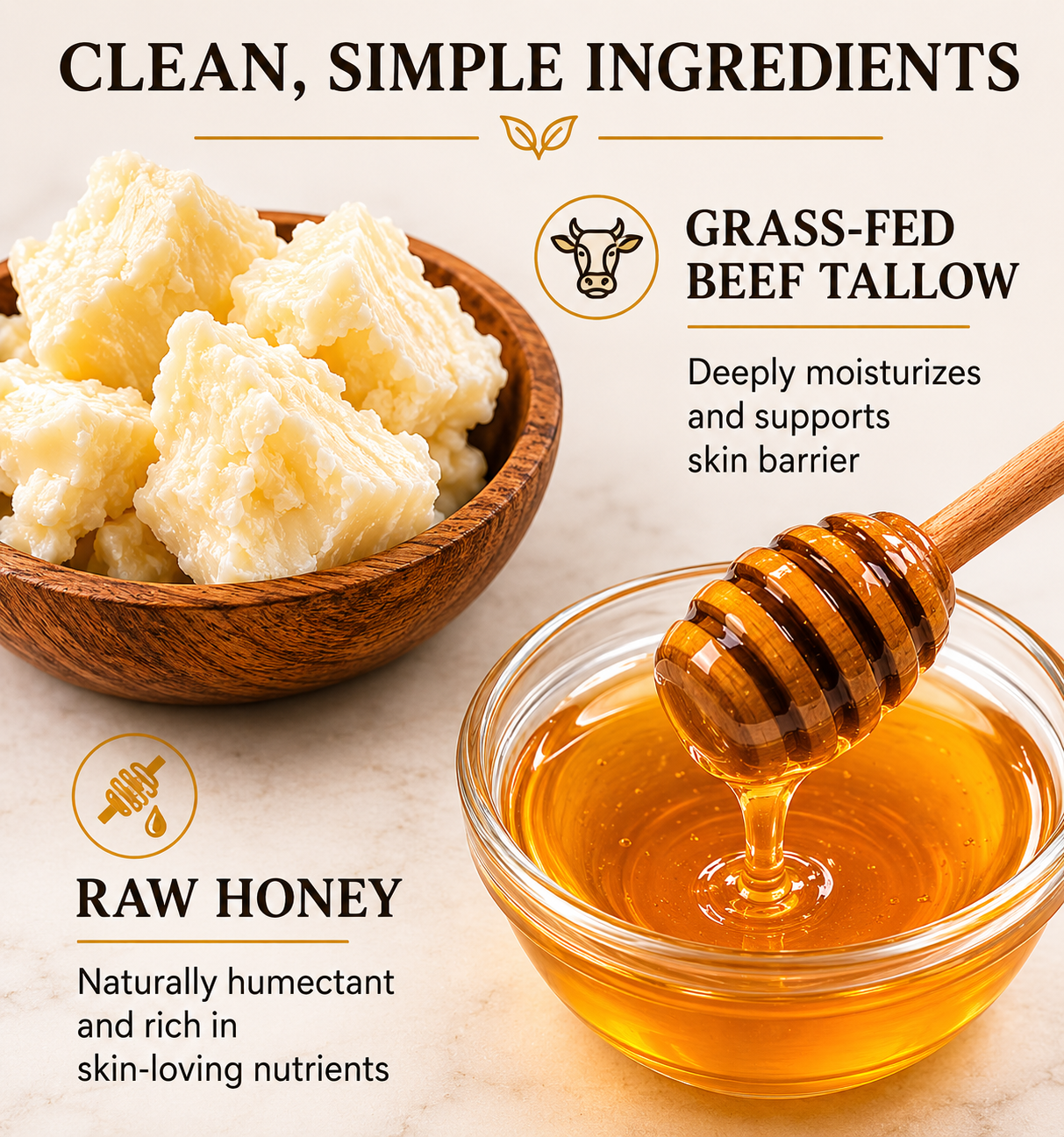 Vebara Tallow Honey Balm — Whipped Formula 120g